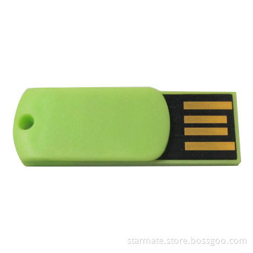 Clip/Mini USB Drive with 128MB to 64GB Capacity, Made of Plastic Material